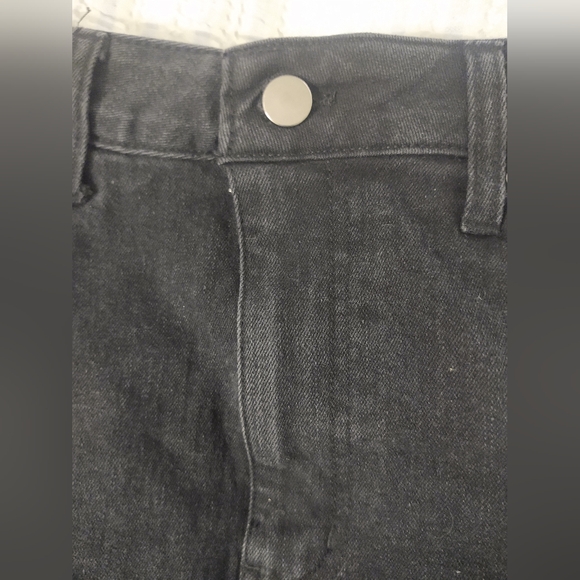 Black Denim Mini Skirt - Picture 4 of 6